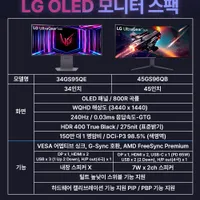 LG OLED 34인치 34GS95QE 외 2개 모델 신제품 런칭 기획전