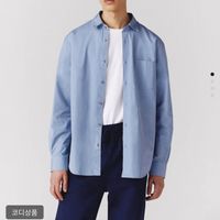 지오다노 포플린 긴팔셔츠