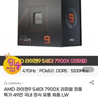 AMD 라이젠9 5세대 7900X 라파엘