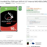 Seagate 16TB IronWolf Pro