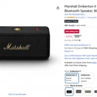 마샬 Marshall Emberton II 휴대용 블루투스 스피커