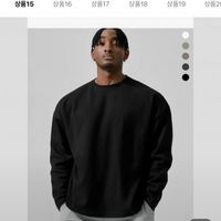 드릭스 특양면 오버핏 롱 슬리브 티셔츠