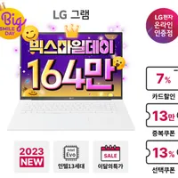 LG그램 17Z90R-GA76K 13세대 사무용 노트북