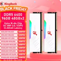 킹뱅크 DDR5 RGB 램 메모리 DDR5 48GBx2 하양색 *부가세 별도