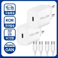 1+1 아이히트코리아 C타입 PPS GAN 고속 충전기 PD 25W C TO C 케이블 세...