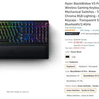 Razer blackwidow v3 pro 녹축