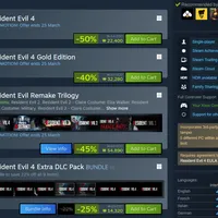 바이오하자드 RE:4 - 스팀 50% 할인