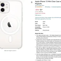 Apple iPhone 13 Mini Clear Case with MagSafe