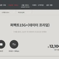데이터 65GB +3Mbps 6월부터 7개월간 할인.