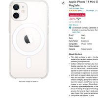 Apple iPhone 13 Mini Clear Case with MagSafe