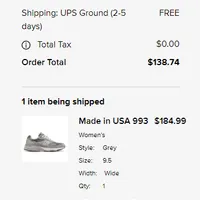 뉴발란스 993(우먼스) 미국 공홈 25% 세일 중