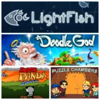 Lightfish, Doodle God, Super Panda Adventures & Puzzle Chambers 무