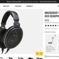 MASSDROP X SENNHEISER HD 6XX HEADPHONES ( 미국 내 무배)