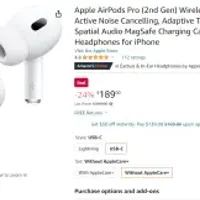 Apple AirPods Pro (2nd Gen) Wireless Earbuds (USB-C)