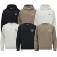 에디션 센서빌리티 세미 오버핏 기모 맨투맨 후드 티셔츠