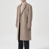 에잇세컨즈 울 블렌디드 더블 코트