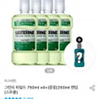 리스테린 그린티 마일드 750ml 4개+250ml 증정