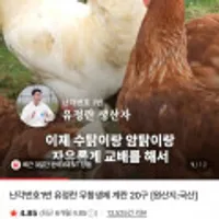 난각번호1번 유정란 무항생제 계란 20구