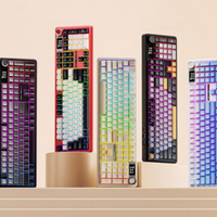 Aula 독거미 F108 pro 유무선 기계식 키보드 풀배열 핫스왑 블루투스 8000mA