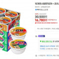 육개장사발면 18개 + 김치사발면 6개