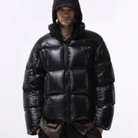 무탠다드 시티 레저 다운 숏 패딩 블랙