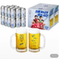 카스 0.0제로 355ml 24캔 축구국가대표 싸인전용잔 2개증정