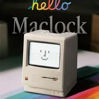 Maclock 1984 레트로 매킨토시 알람시계 클래식 탁상시계