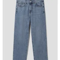 에잇세컨즈 속기모 세미와이드 데님팬츠