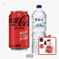 코카콜라 코크제로 350ml 24캔+평창수무라벨 2L펫 12입 구입시+그립톡(랜덤) 코카콜라 스티커 증정