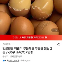 맥반석 구운란 대란 2판