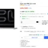 Apple 2024 맥북 프로 14 M4 역대가